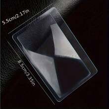 3pcs Portable Card-Sized 3X Magnifying Glass, Reading Magnifier Tool, Suitable For Elderly, Great Gift For Parents On Halloween, Christmas