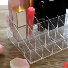 9/18 Slot Acrylic Cosmetic Organizer, Suitable For Lipstick, Perfume And Nail Polish - Transparent Cosmetic Display Rack, Perfect For Salon, Spa And Home Vanity Storage, Decorative Storage, Grid Design Shelf, Suitable For Holiday Beach, Bathroom Storage, Bedroom Storage, Large Capacity - One Size Fits All - View 6