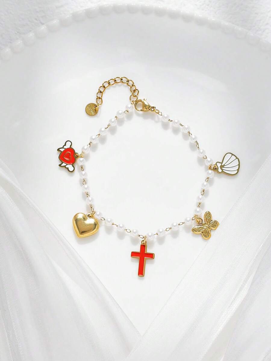 Mazuer 1 pezzo Braccialetto con pendente a moneta stile vintage placcato oro 18K, regalo per la fidanzata, laurea, Ringraziamento, ritorno a scuola, vacanze, feste, uso quotidiano