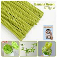 200/450根多色加粗雪尼尔绒条，散装彩色毛绒棒，9种颜色，适用于DIY工艺品和艺术项目，可作绒球，适用于情人节、母亲节和复活节装饰 - 彩色 - 查看 37