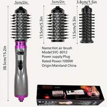 2 In 1Rotating Hair Curler Comb,2-In-1 Electric Hair Dryer & Styler ,1000W Blow Dryer Comb With Ceramic Coating, Ergonomic Design With Replacement Brush Head, And Curling Combo For All Hair Types, Fluffy Hair Styling Tool,Back-To-School Gifts - UK Plug(220-240V) - View 12