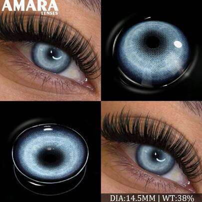 AMARA Colored Contact Lenses, Blue Pupil, COSPLAY Colored Contact Lenses, Costume Play Contact Lenses, Halloween Colored Contact Lenses, Halloween Costume Cosplay