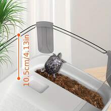 Luxury Turtle House With Sunbathing Platform, Custom-Made Aquarium, Brazilian Tortoise Tank, Reptile And Amphibian Habitat, Suitable For Home And Villa Decoration, Small Reptile Turtle House - Multicolor - View 4