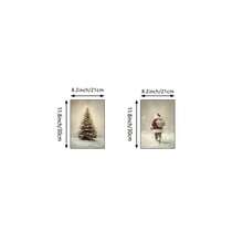 2 pezzi Stampe su tela di arte murale natalizia vintage, stampe neutre, dipinti di Babbo Natale e albero di Natale, poster per decorazioni invernali e natalizie per soggiorno, camera da letto, stile fattoria, regalo per lei, senza cornice, decorazioni natalizie, decorazioni albero di Natale, decorazioni regalo di Natale, decorazioni Ringraziamento, matrimonio, decorazioni per la casa, decorazioni autunnali, decorazioni per compleanni, forniture per feste, decorazioni per vacanze e festival interni, decorazioni Ognissanti, decorazioni murali, ornamenti Ognissanti - Multicolore - Visualizzare 12