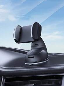 Soporte de teléfono para coche giratorio 360°, montaje ajustable en el salpicadero con ventosa fuerte, se adapta a todos los teléfonos inteligentes compatibles, accesorios para el coche, regalo de Navidad - Negro - Ver 9