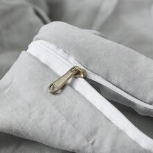 2PCS/3PCS Minimalist Style Duvet Cover Set(1 Duvet Cover+ 1/2 Pillowshams), No A Comforter,No Quilt, No Filling, Machine Washable Durable Summer Bedding Set, Lightweight Set, Breathable, All-Season, Wonderful Room Decor, Holiday Gift - Grey - View 9