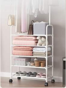 1 szt. Szafa; Przenośna szafa; Wielofunkcyjny organizer do szafy, wieszak na buty i kapelusze, szerokość 23,62 cala, przenośny wieszak, półka na buty, półka do przechowywania, przenośny wieszak do sypialni, zdejmowany, łatwy w demontażu i montażu, odpowiedni do salonu, przedpokoju, sypialni, gabinetu, biura, prezentu świątecznego, prezentu bożonarodzeniowego