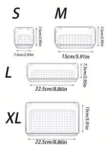 4 Pieces/Set, 87 Pieces/Set, 16 Pieces/Set, 25 Pieces/Set Transparent Pet Desktop Storage Box With Multi-Function Drawer, Kitchen Cosmetic Storage Box For Classifying Daily Items, Decorations, Fall Decorations, Party Decorations, Room Decorations, Home Decorations, Bedroom Decorations, Home Necessities, Must-Have For Back To School Season - Clear - View 13
