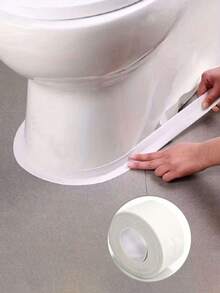 自粘式浴室密封胶带 - 适用于浴缸、淋浴间、水槽、马桶、地板和墙壁边缘的重型防水密封胶 - 简易 DIY 防水解决方案，马桶密封 | 光滑表面 | 防水粘合剂 - 彩色 - 查看 3