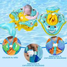 Flotador De Piscina Para NiñO Con Toldo, ProteccióN UPF50+, Parte Inferior De Apoyo De , Inflable - 1 - Ver 3