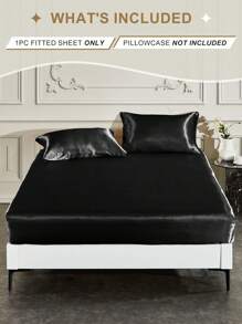 2/3 件套奢华缎面床笠套装、床上用品、丝滑触感床垫保护套（无填充物）、适用于卧室的亲肤舒适床笠、纯色缎面床笠套装、凉爽透气的床上用品、柔软丝滑的极简主义风格床单、适用于大号双人床、特大号双人床、全尺寸、可机洗、1 件床垫套和 1/2 件枕套、完美的节日礼物、秋季装饰、房间装饰、返校、学校用品