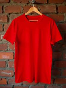 Premium T-Shirt Fio 30.1 Basic Unisex Premium - Red - View 4