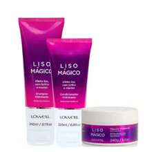 Lowell Liso Mágico Kit – Shampoo, Conditioner And Anti-Frizz Mask - Hot Pink - View 1