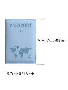 10pcs Customized Matte PU Travel Passport Cover, Personalized Passport Holder With World Map & Letter Printing, Clip Design Passport Wallet, Storage Box, Women, Essential Travel Accessory, Letter, Multifunctional, Large Capacity, Foldable, Middle School, High School, College, Freshman, Sophomore, Lower Grade Students - Multicolor - View 5