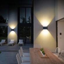 1/2pcs Warm/White 8LED Solar Powered Garden Lights, Indoor Decorative Wall Lights With Convex Lens, Outdoor Fence Lights, Stair Lighting, Wall Decor Lights, IP44 Household LED Landscape Lights, Suitable For Outdoor, Yard, Villa, Fence, Patio, Garden - 8LED-wall Light - View 3