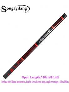 SOUGAYILANG Basic/Lightweight Portable Carbon Fiber Fishing Rod, Stream Rod, Short Section Rod - Red - View 15