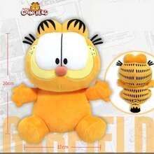 GARFIELD 原创加菲猫毛绒玩具欧弟狗加菲猫填充玩偶卡通动漫公仔可爱生日圣诞节儿童礼物 - 彩色 - 查看 8