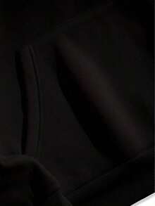 Big Worms Ice Cream Graphic Print Hoodie - Soft Polyester, Regular Fit, Hooded, Long Sleeve, Slight Stretch, Machine Washable - Perfect For Casual Daily Wear, Outdoor Activities, And Gift Ideas For Men And Teens - 黑色 - 查看 3