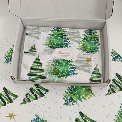 60/30/10 张圣诞姜饼人图案薄纸 - 50.8x35.56 厘米姜饼和波尔卡圆点设计，轻质保护性包装，用于礼品包装，易碎物品保护，节日装饰（糖果条纹，蓝色星星），姜饼装饰，节日包装，节日风格，季节性包装，节日装饰，派对策划者圣诞节圣诞装饰圣诞睡衣圣诞礼物圣诞装饰