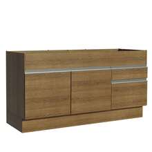 Gabinete Bajo Cocina Madesa Glamy 150cm Sin Encimera Marrón 10 - Marrón - Ver 2