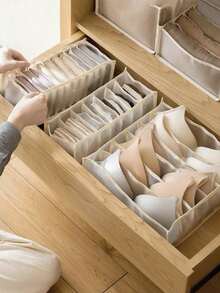 1/3pcs Underwear Compartment Organizer Socks Underwear Storage Box Drawer Storage Organizer Bag, Compartmental Storage