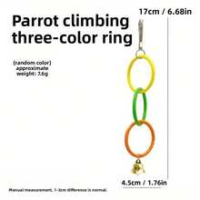 1 Parrot Pendant Climbing Toy, Parrot Swing, Parrot Biting Toy, Peony Parrot Toy, Suitable For Little Parrots