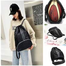 Back To School Basketball Football Bag With Wet Dry Separation, Sports Drawstring Backpack With Shoe Compartment And Pockets - Lightweight Gym Bag For Women/Men