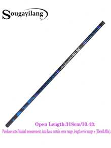 SOUGAYILANG Basic/Lightweight Portable Carbon Fiber Fishing Rod, Stream Rod, Short Section Rod - Blue - View 17