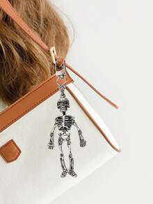 1pc Halloween Skeleton-Shaped Keychain - Halloween Anime-Inspired, Fashionable Vintage Skull Frame Halloween,Durable Metal With Lobster Claw Clasp,Home Decoration,Earphone Pendant, Mobile Phone Shell Pendant- Perfect For Car Keys, Backpacks & Bags ,It Is Also A Good Choice For Giving Gifts.Goth ,Y2k,For Men And Women - Perfect For Backpacks & Gothic Fans