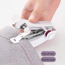 1pc Portable Mini Handheld Sewing Machine - Quick Mending Tool, No Power Needed, Durable Plastic Structure - White - View 11
