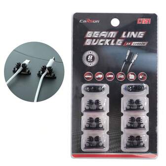 CARSUN 8pcs Car Dashboard Cable Clips, ABS Material Strong Adhesive Clips, Secure Cable Management For Home/Car, Platform Desk Cable Organizer, Auto Interior Accessories