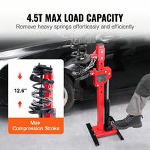 Strut Spring Compressor, 4.5 Ton/9920 LBS Hydraulic Jack Capacity, 1 Ton Rated Compression Force, Auto Strut Coil Spring Compressor Tool, Hydraulic Spring Compressor For Strut Spring Removing - Red - View 2