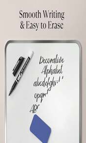 MaxGear Dry Erase Markers Fine Tip With Eraser, Assorted Color Magnetic Whiteboard Markers Erasable Fine Point Low Odor For White Board, School Supplies For Classroom, Home, Office, 8 Count - ColorF - 查看 3