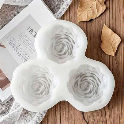 Peony Rose Flower 3D Silicone Mold, DIY Resin Epoxy Clay Craft Mold