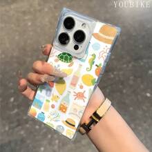 Funda protectora con diseño de botella y animales, compatible con los modelos 16 Pro, 16, 15 Pro, 14, 14 Plus, 13, 13 Pro, 12 Pro y 12 Pro Plus. Transparente, con cobertura total, resistente a golpes y con un diseño elegante y moderno. - transparente - Ver 6