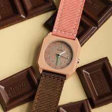 1 pieza Reloj de cuarzo minimalista y resistente al agua para mujer de la marca CILOA - Marrón Chocolate - Ver 5