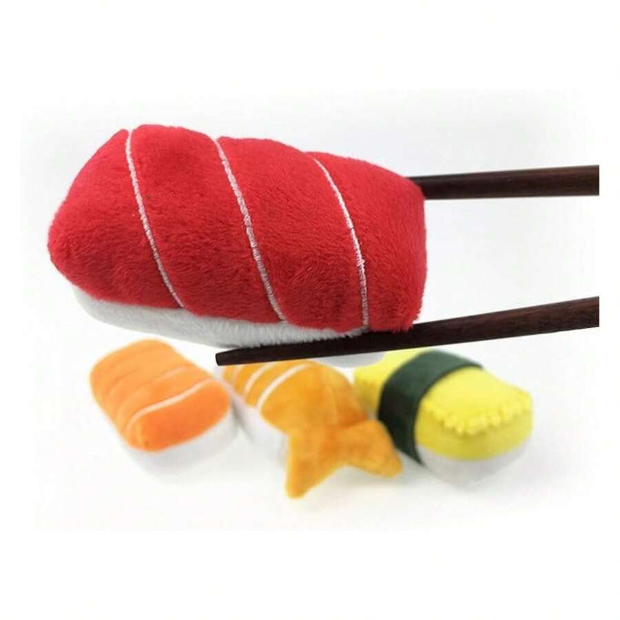 Sushi Catnip Toys For Cats - 4-PcSet - USA Made, Durable &