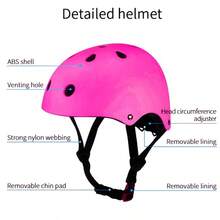 BAT DEICIDE Toddler Kids Helmet Adjustable, Protective Gear Set With Knee Elbow Wrist Pads For Boys Girls Age 5-9, Bike Skateboard Scooter Roller Skating Safety Equipment - Black - View 5
