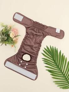 3pcs Black, Gray, Brown Reusable & Washable Dog Diapers, High Quality Female Dog Pads Suitable For Small & Medium Breeds, Puppies, Girls - Multicolor - View 7