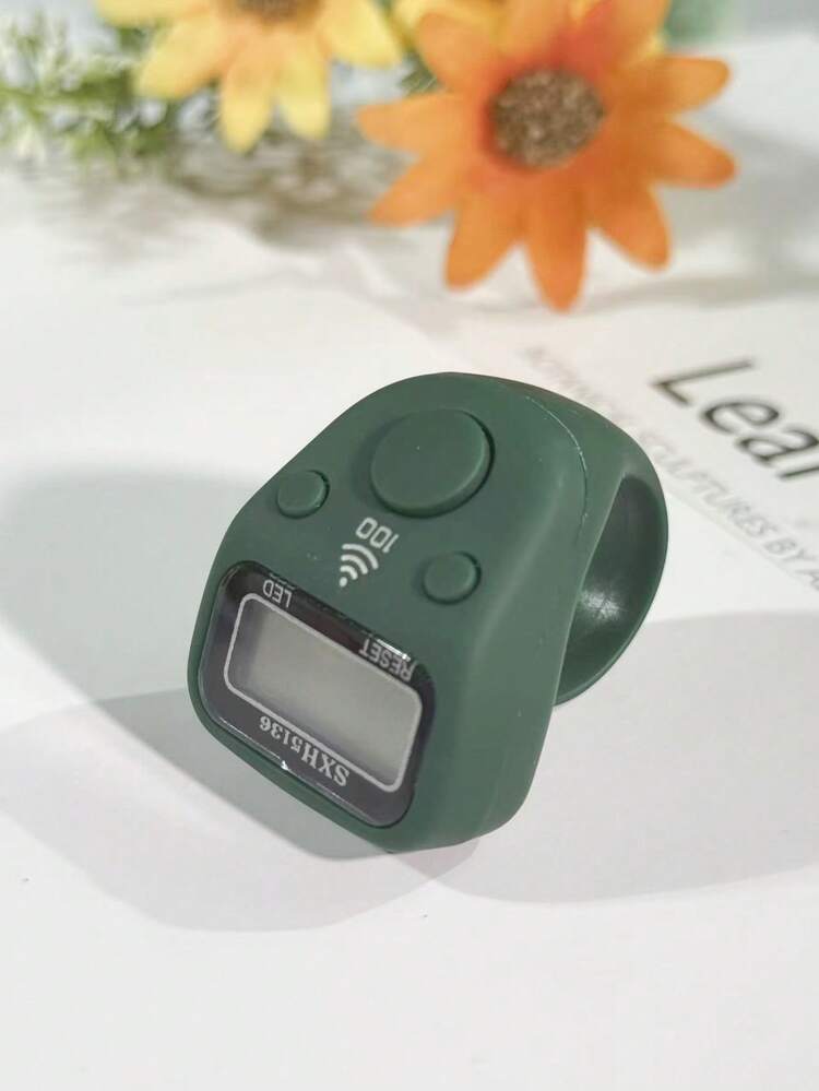 Nuevo contador de clics de material de goma, contador portátil multifuncional con pantalla digital, adecuado para contar oraciones, inventario, tráfico peatonal y talla grande - Multicolor - Añade 22