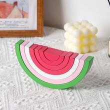 木制迷你彩虹积木 DIY 组装堆叠玩具，益智开发玩具 - 彩色 - 查看 9