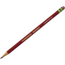 ® Erasable Checking Pencils, Presharpened, Carmine Red, Pack Of 12