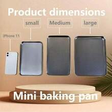 1 件 / 3 件，不锈钢服务托盘，烤盘，平底蒸笼，厨房食品储存容器，非常适合烤鱼、蒸笼、烘焙蛋糕烤盘，耐用且耐热，烤盘 | 时尚厨房用品 | 耐用托盘 - 彩色 - 查看 11