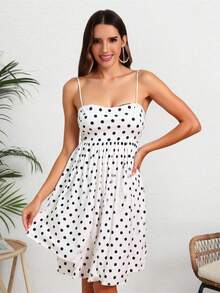 vestido aglobado corto - Blanco y Negro - Ver 3