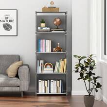 6 Layer Portable Bookshelf, Closet Organizer, Freestanding Wardrobe Shelf With Backboards, Multifunctional DIY Cube Storage Solution For Bedroom, Living Room, Office - Maximizes Space