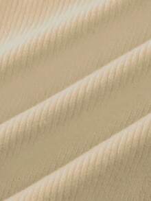 FOR BEAUTY V领短袖杏色针织开衫，时尚优雅，适合通勤、度假和新年穿着。