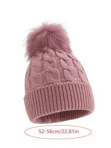 Autumn/Winter Unisex Kids Knitted Beanie Hat, Cute & Versatile