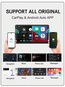 Acodo 2025 New Ultra Mini CarPlay AI Box Wired To Wireless CarPlay And Android Auto 2-In-1 Adapter Plug And Play Compatible With 99% Original Cars With Wired CarPlay/Android Auto 2.4~5.0 GHz WiFi5 Stylish And Portable