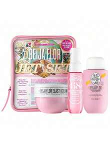 Sol de Janeiro Beija Flor Elasti 3 件套（面霜 50ml+焕肤沐浴露 90ml+Brazilian Crush Cheirosa 68 香氛喷雾 30ml）男女通用护肤套装 1.7oz/50ml+3oz/90ml+1oz/30ml 紧致-弹性 亮白-修复 清洁-保湿 香氛-便携 适合旅行 适合女朋友 妻子 母亲 朋友 男朋友 丈夫 - 彩色 - 查看 1