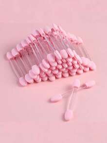 100 Stücke/50 Stücke Schwamm Stäbchen Lidschatten Applikatoren, doppelköpfig, kosmetische weiche Schwamm Lidschatten Mini Makeup Werkzeuge